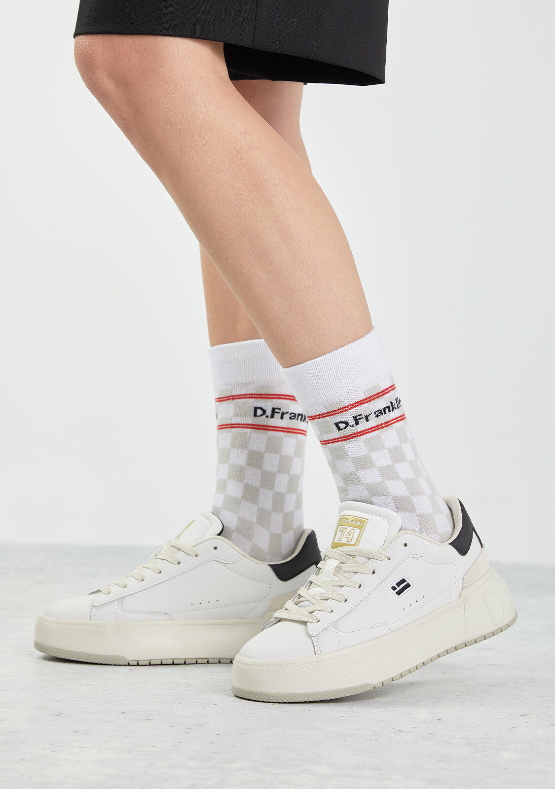 Calzini D. Franklin Check Socks 3/4