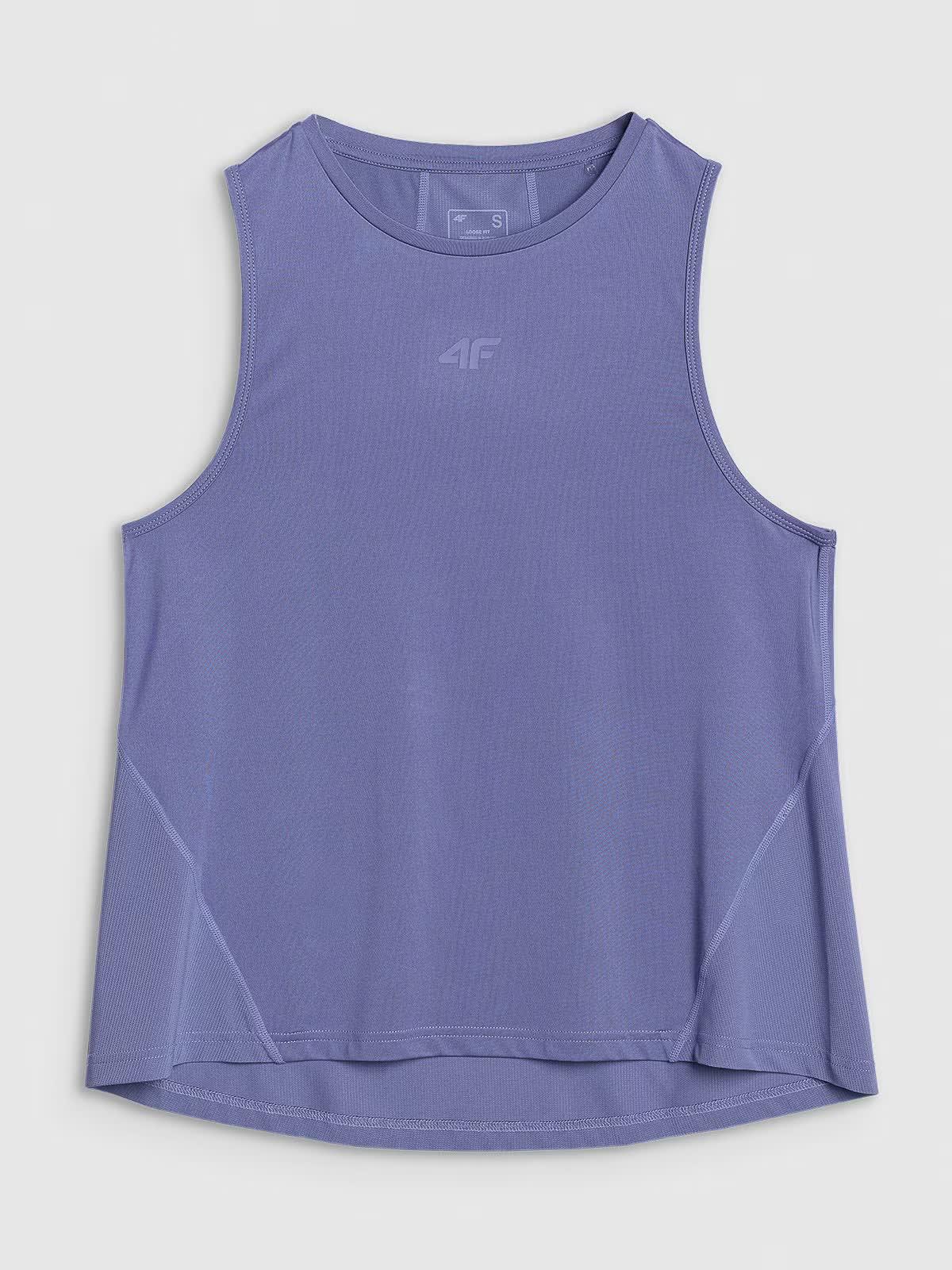 Mouwloos fitness-T-shirt voor dames 6/7