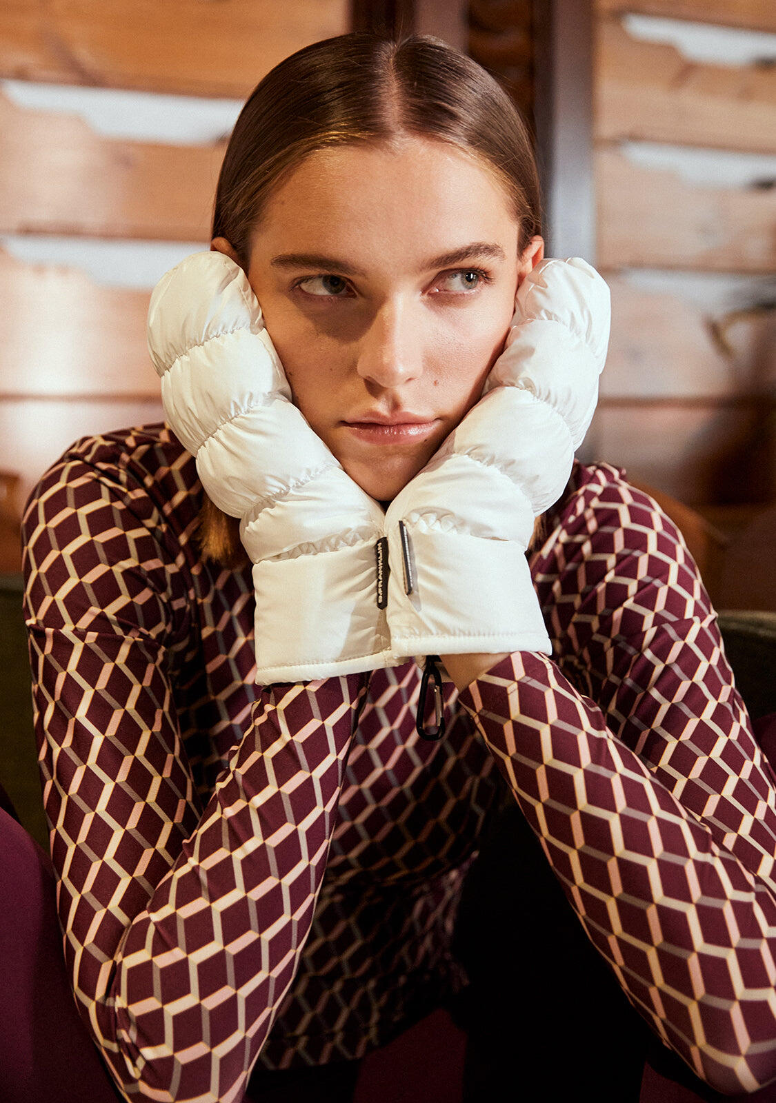 Guanti D. Franklin Nordic Bomb Puffer Mittens 3/4