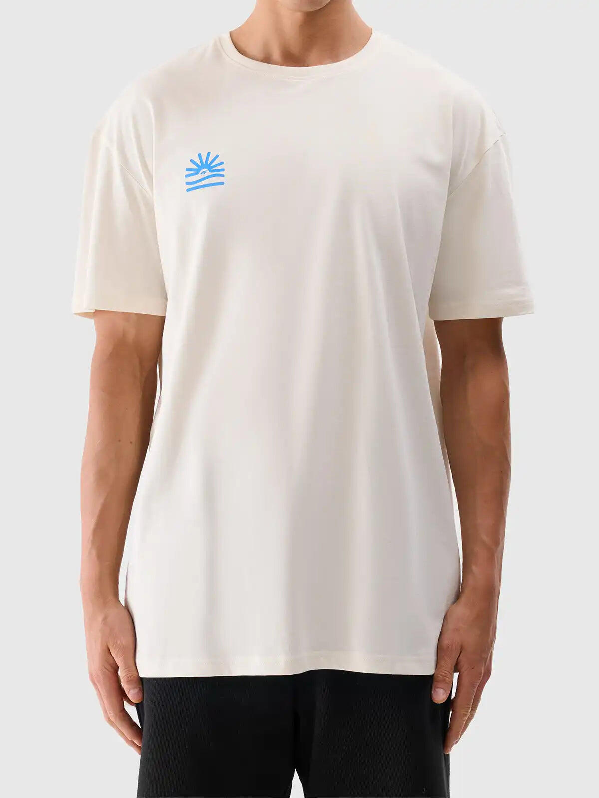 T-shirt Oversized de Homem em Malha Jersey 3/6