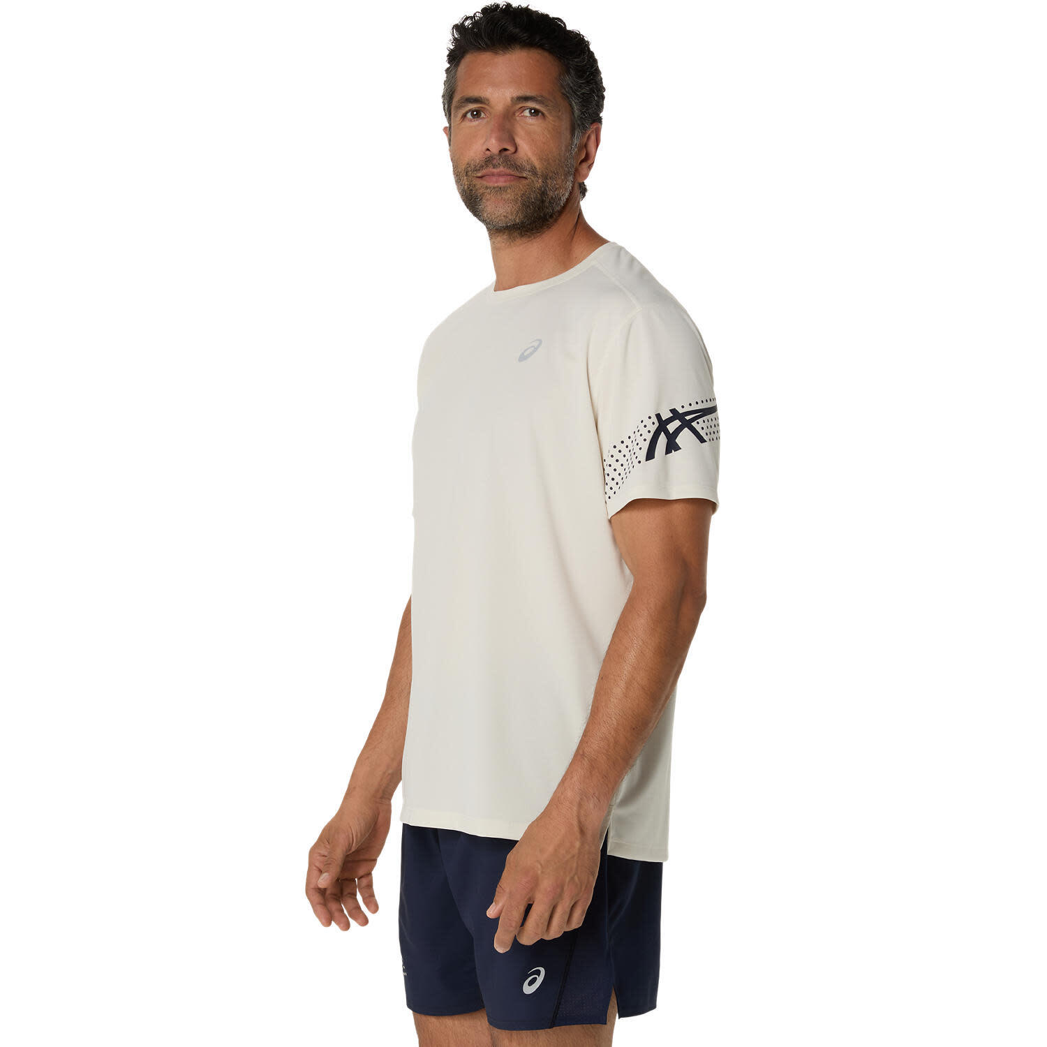 ASICS Camiseta Manga Hombre- ASICS Icon  SS Top - Birch