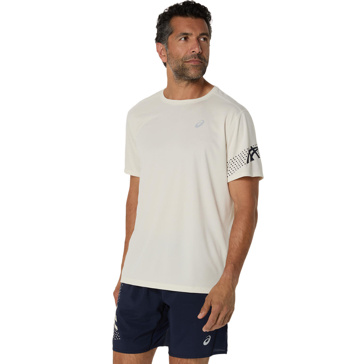 T Shirts Hemden Herren - ASICS Icon  SS Top - Birch 4/5