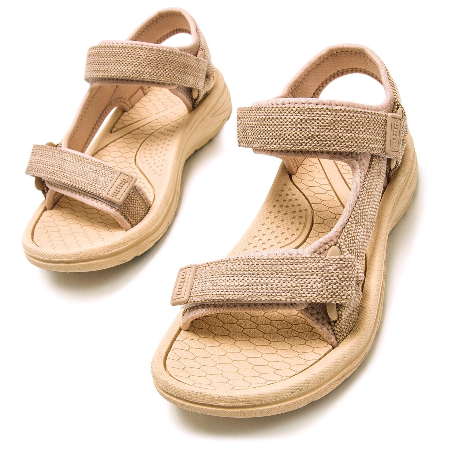 SANDALIAS PLANAS Mujer MTNG TORNADO beige 2/6