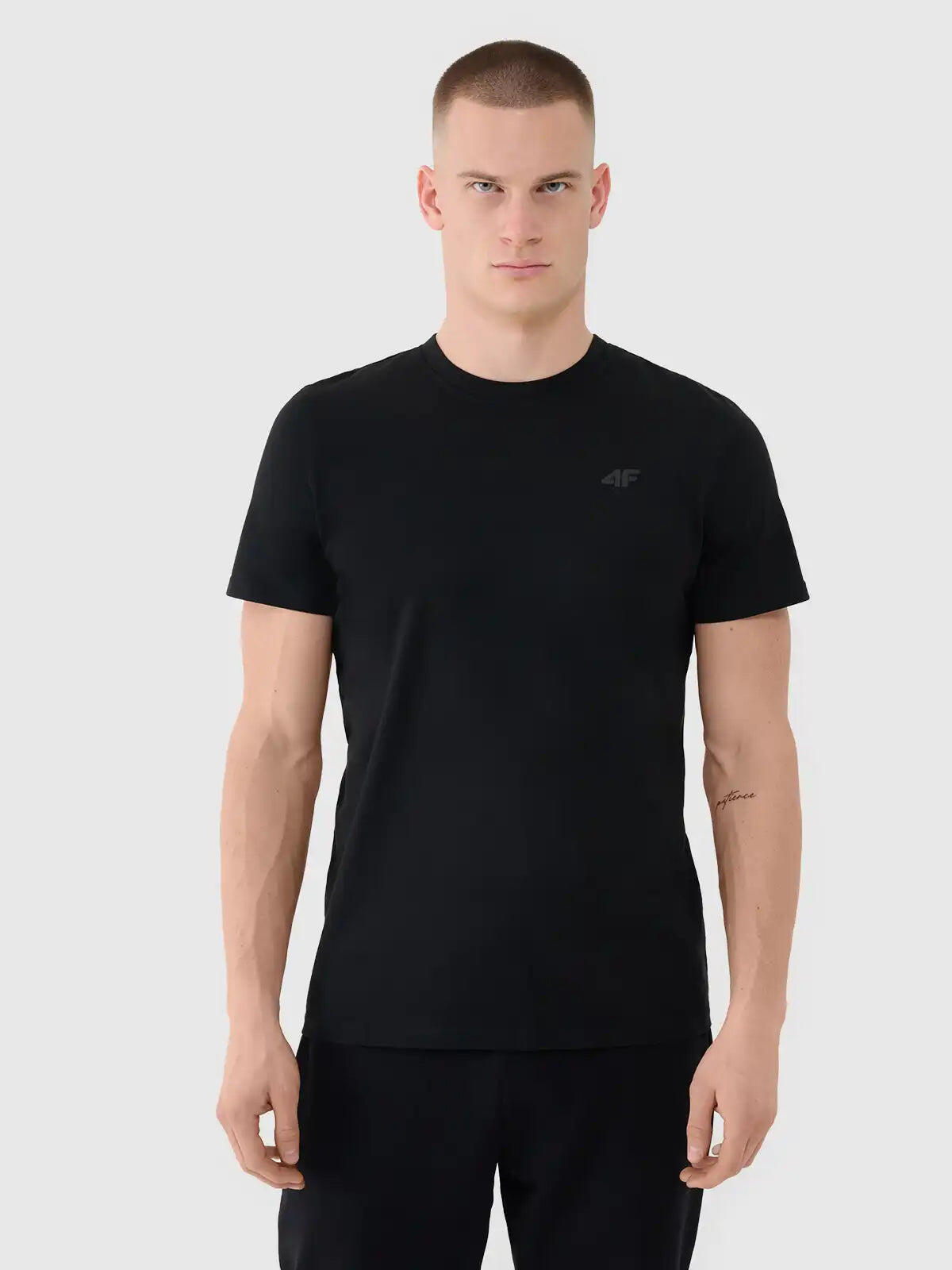T-shirt Regular a Tinta Unita per Uomo 1/5