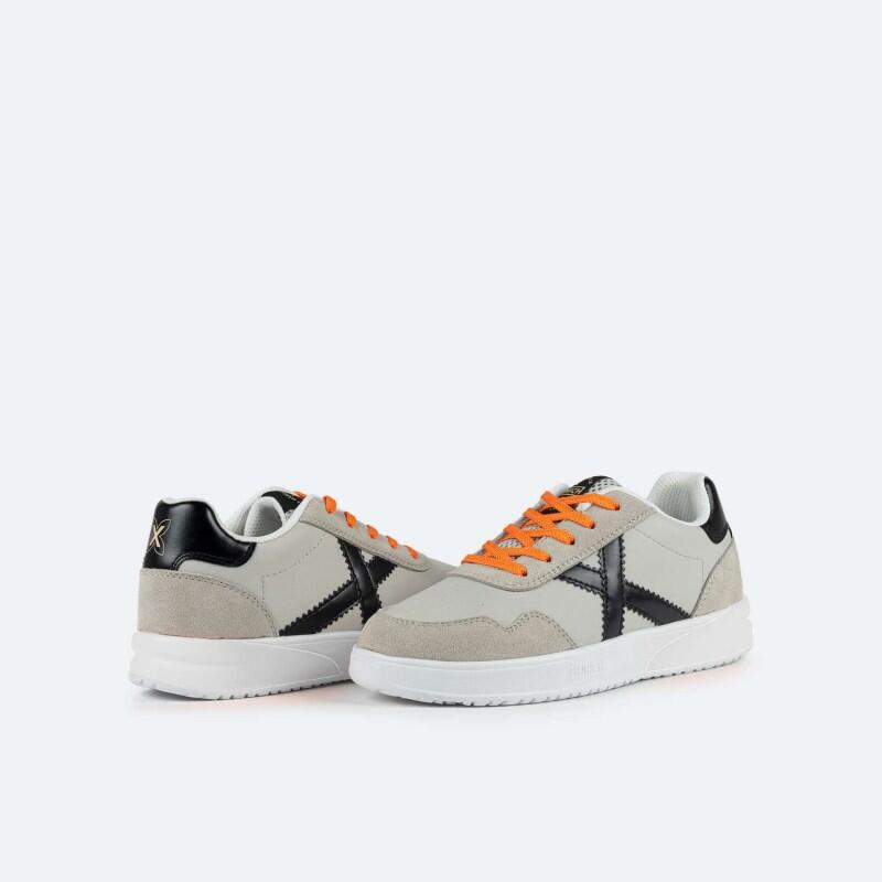 Zapatillas Casual Infantil Munich Mini Balloo 04 Gris y Negro Ligeras-8893004 2/6
