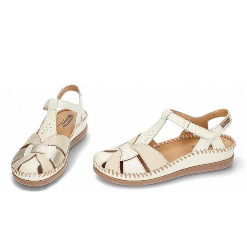 Sandales Plates Femme Pikolinos W8k-0847 Beige 4/5