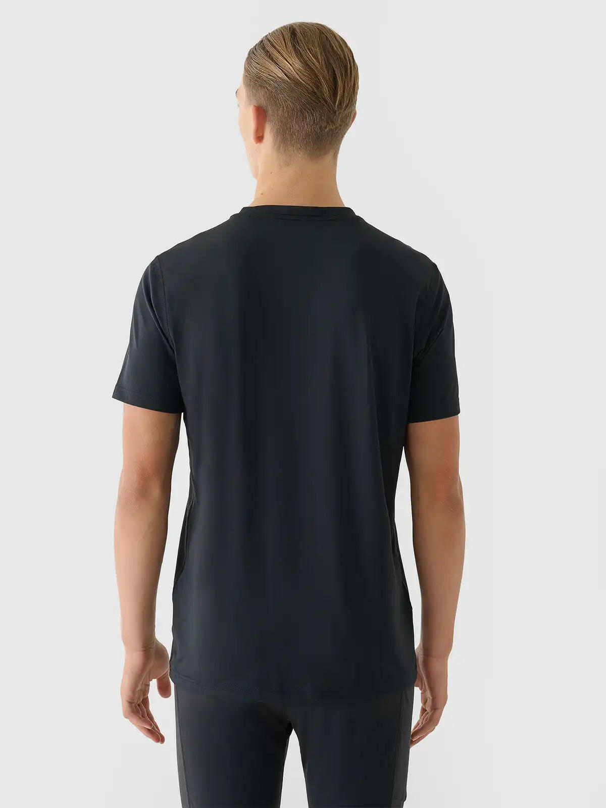 T-shirt de course ajustée pour homme à séchage rapide 3/4