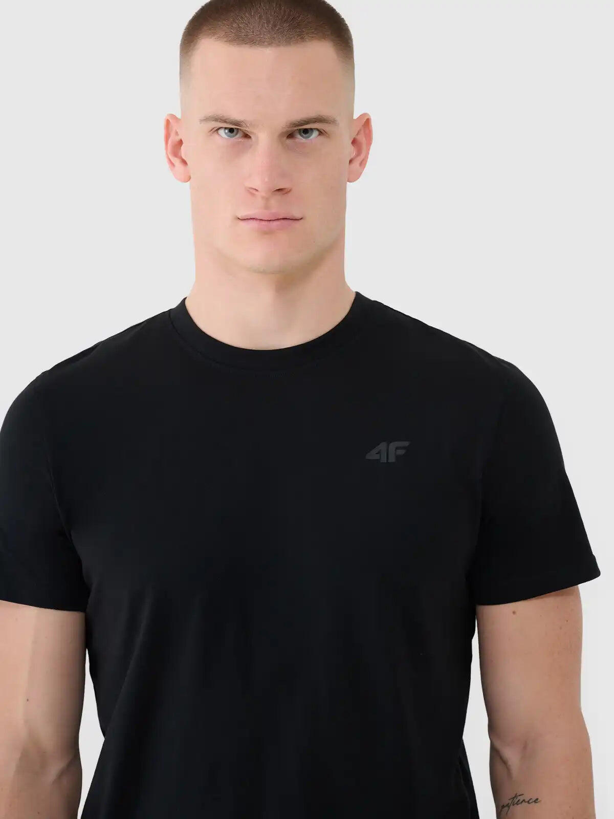 T-shirt Regular a Tinta Unita per Uomo 2/5