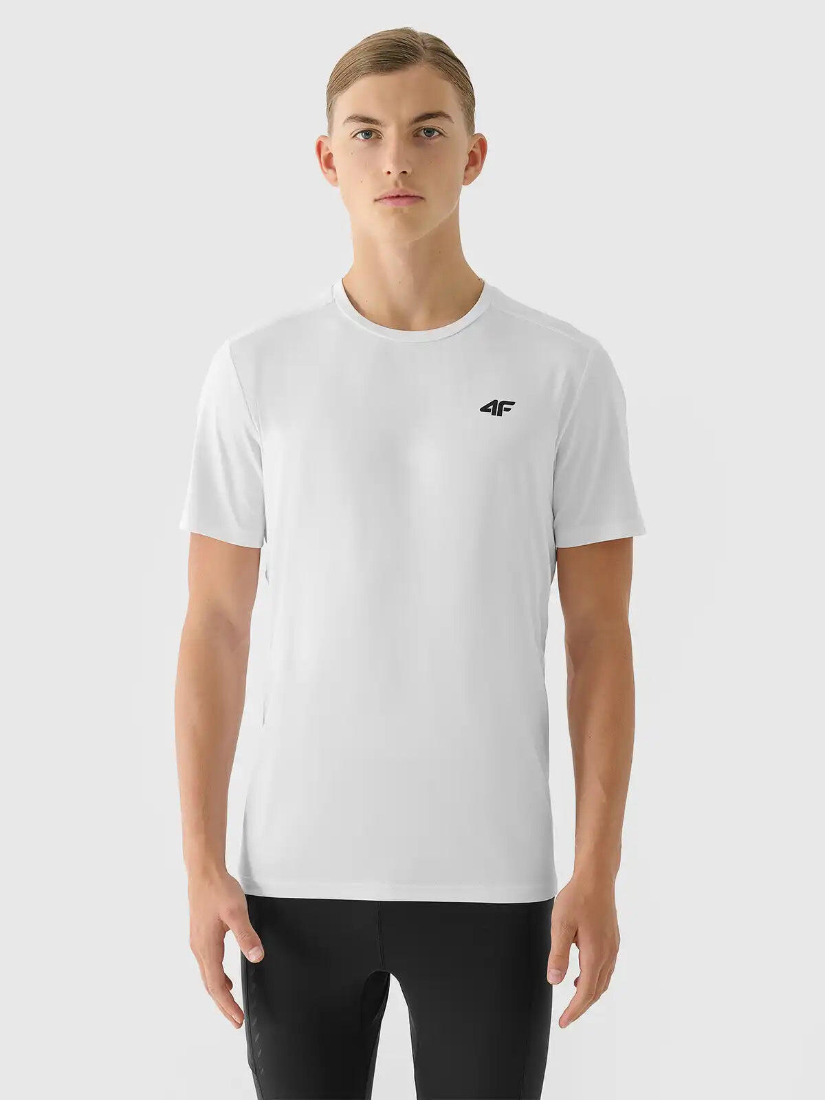 4F T-shirt de corrida slim para homem de secagem rápida