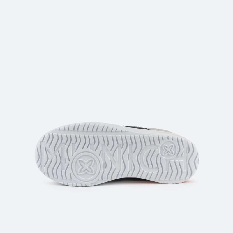 Zapatillas Casual Infantil Munich Mini Balloo 04 Gris y Negro Ligeras-8893004 5/6