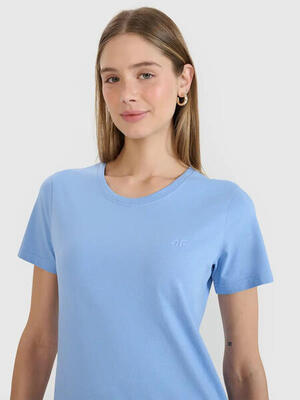 T-shirt Regular a Tinta Unita per Donna