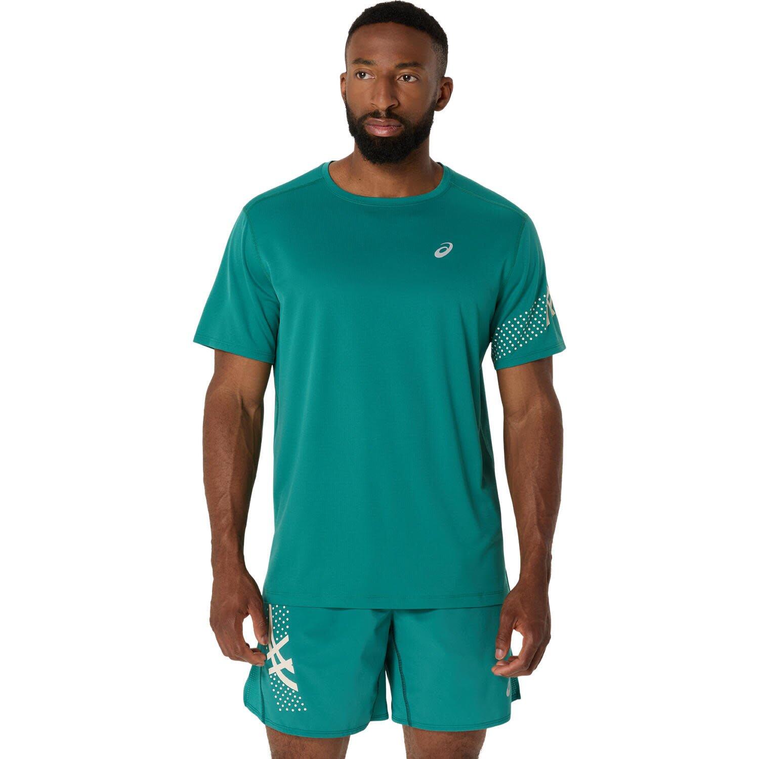 ASICS Camiseta Manga Hombre- ASICS Icon  SS Top - Rainy Lake