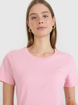 T-shirt Regular a Tinta Unita per Donna