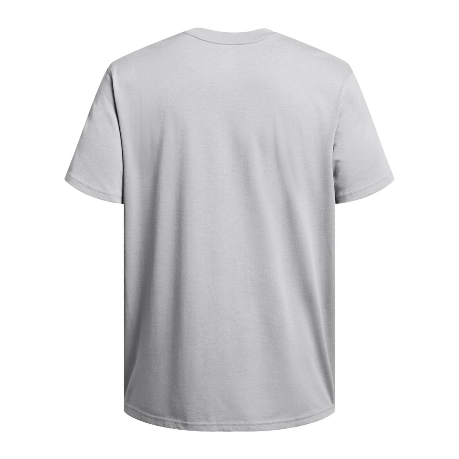 Herren T-Shirt Under Armour HW Armour Label mod gray medium heather/schwarz 4/6