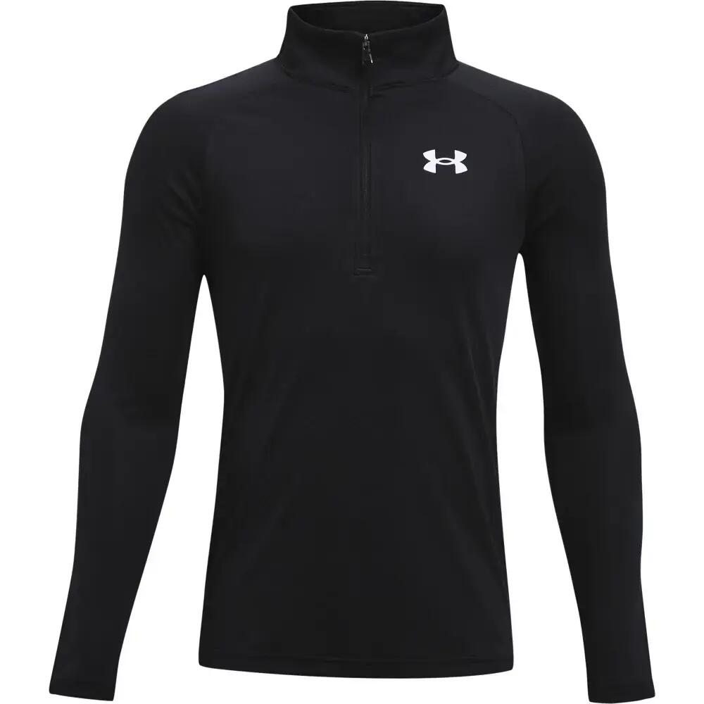 Boys Tech 2.0 Half Zip Track Top (Black/White)