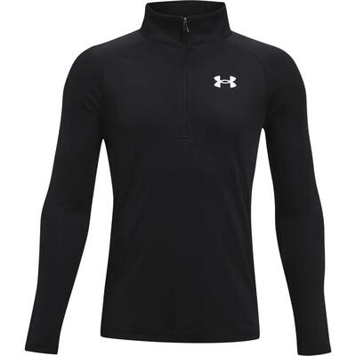 Jongens tech 2.0 half zip track top (zwart/wit)