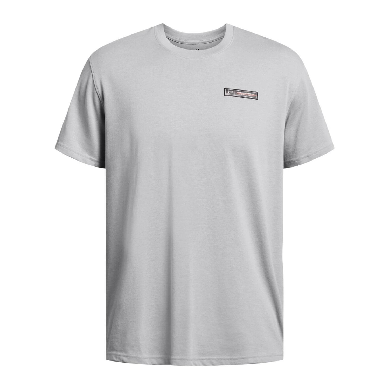 Herren T-Shirt Under Armour HW Armour Label mod gray medium heather/schwarz 5/6