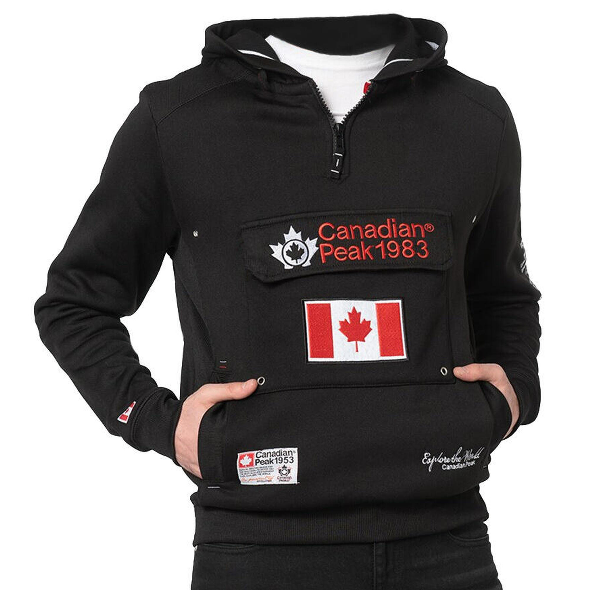 Canadian Peak - Sweat De Randonnée Canadian Peak Galapagos Pour Enfants - Sweat-shirt - Noir - 7-8 Ans - Decathlon