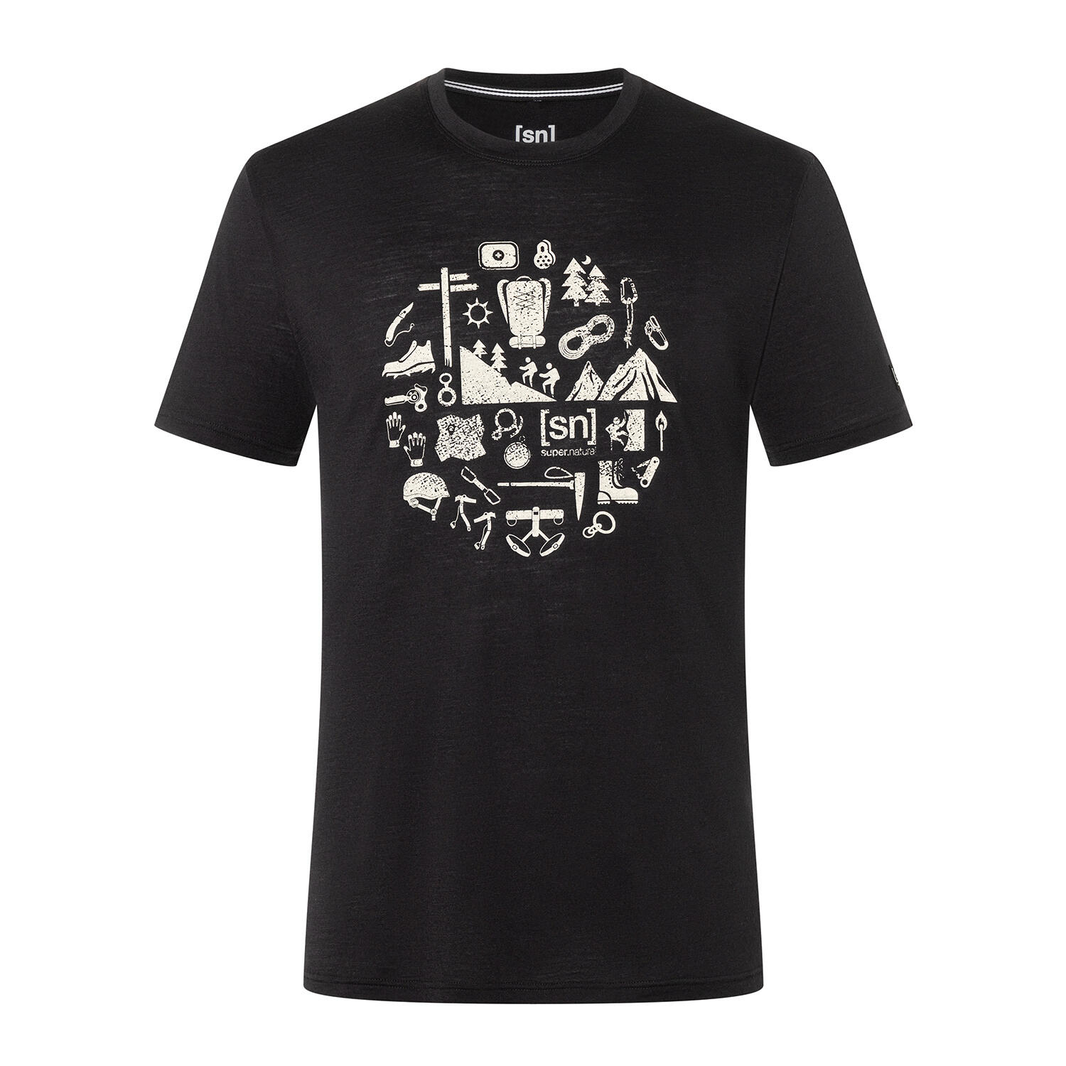 Koszulka męska z merino Super.Natural Men's Well Equipped Tee z krótkim rękawem 2/3
