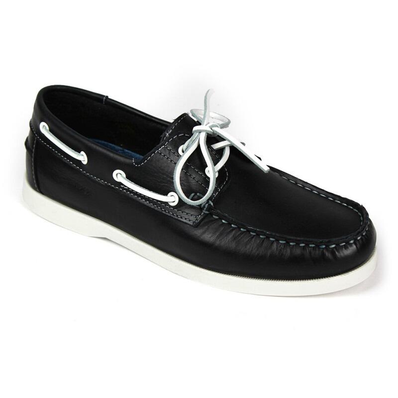 Sapatos náuticos de homem em couro azul-marinho KOOJI 2/7