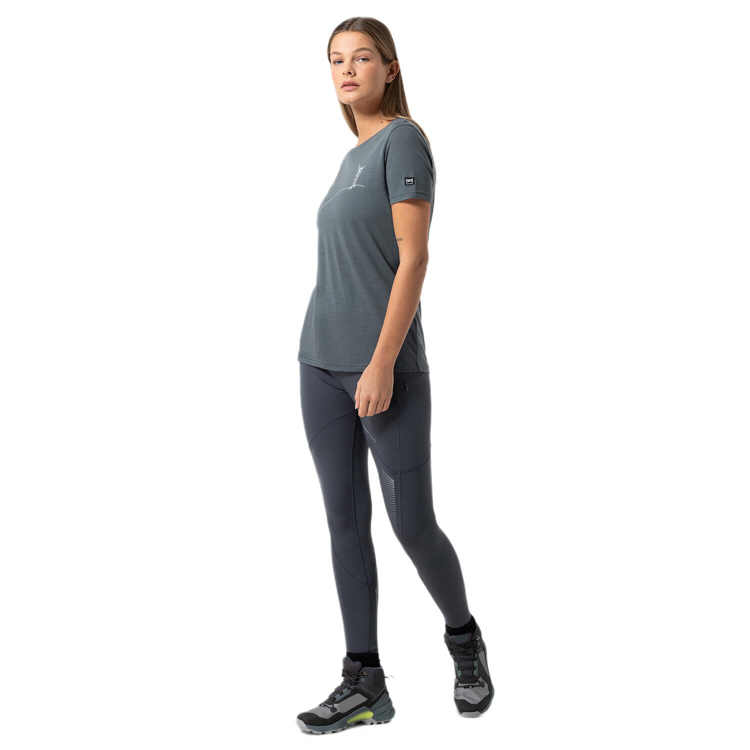 Koszulka damska z merino Super.Natural Women's Berggluck Tee z krótkim rękawem 3/6