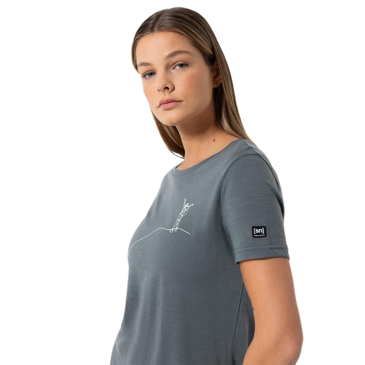 Koszulka damska z merino Super.Natural Women's Berggluck Tee z krótkim rękawem 2/6