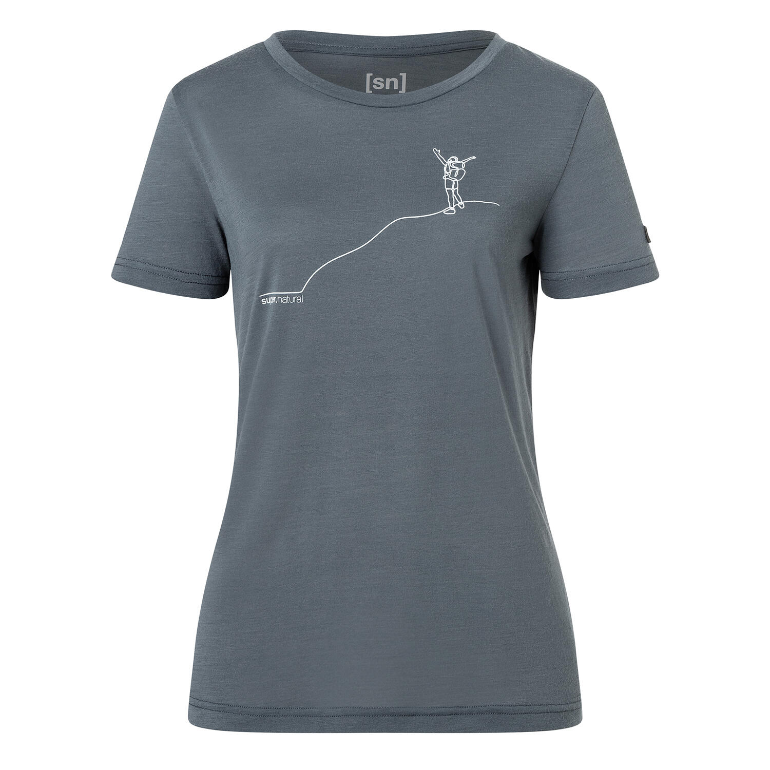 Koszulka damska z merino Super.Natural Women's Berggluck Tee z krótkim rękawem 5/6