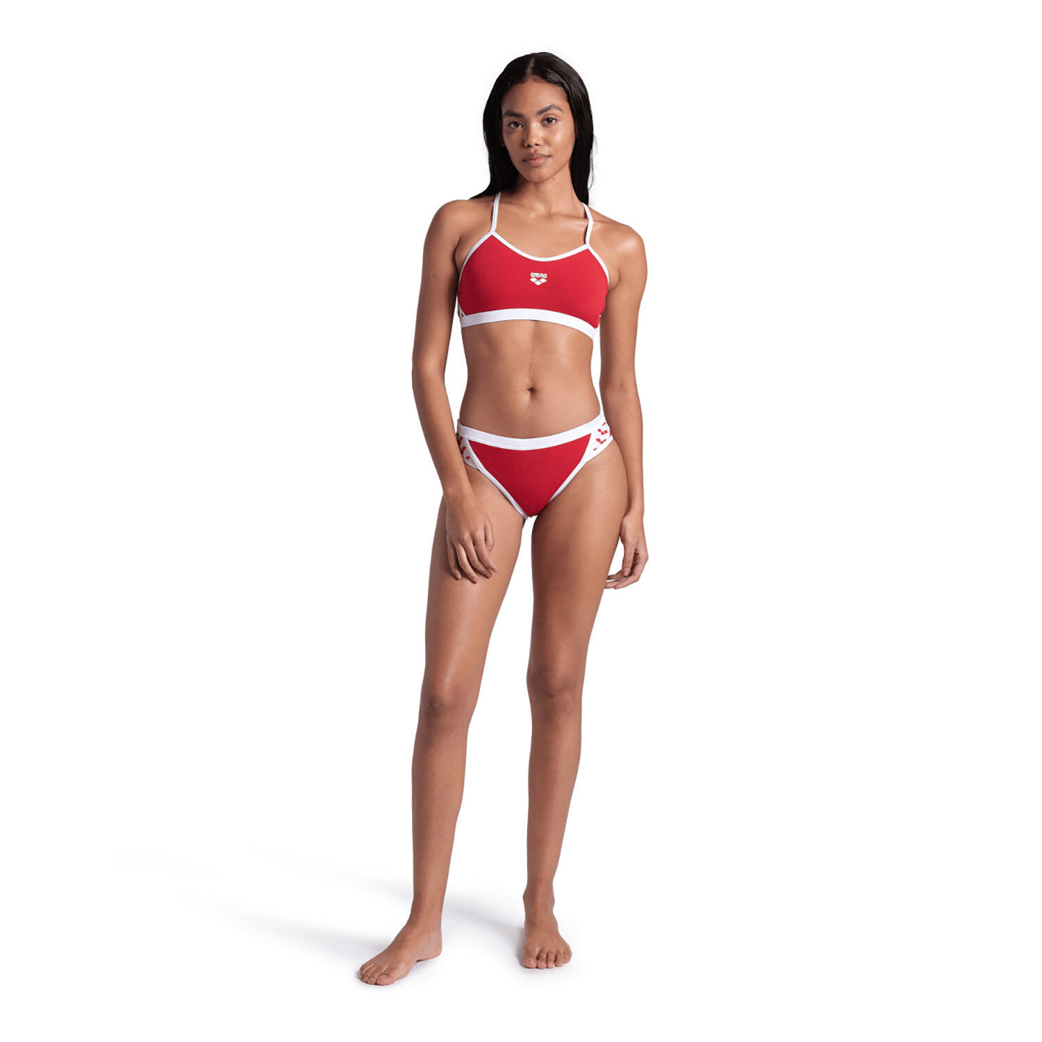 Solid cross-back two-piece swimsuit for women Arena Icons 3/7