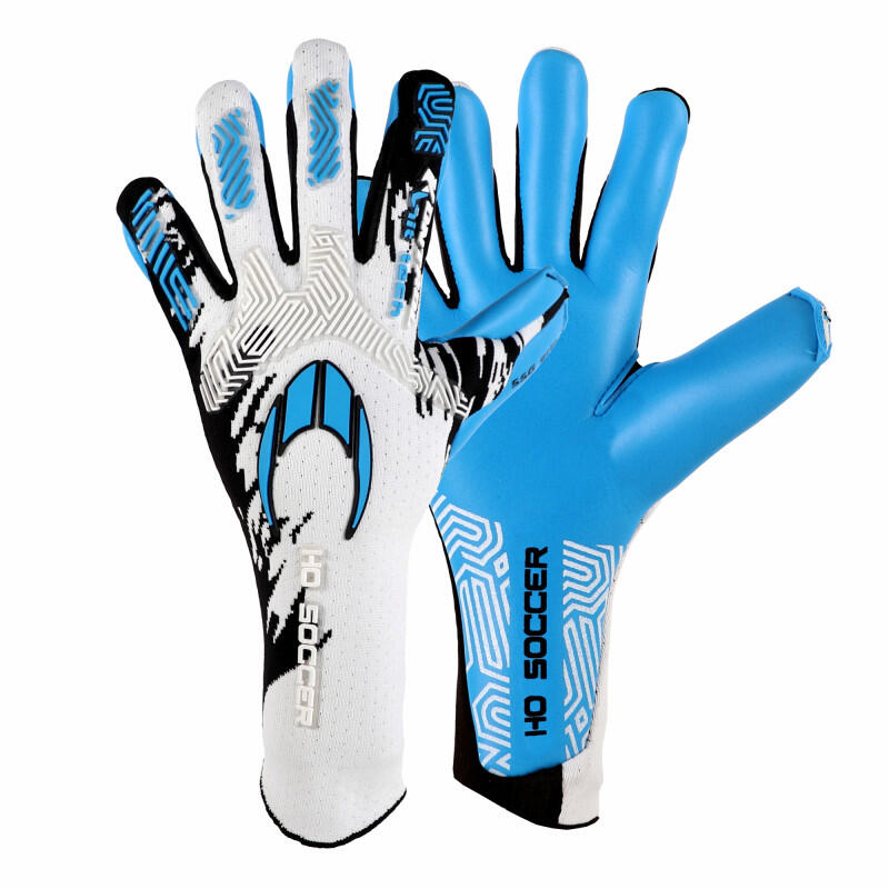 Voetbalkeeperhandschoenen SSG Kontrol Knit Tech II White-Blue 1/7