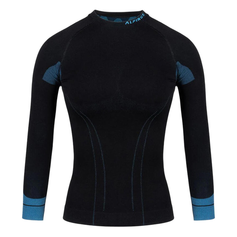 Alpinus - Haut Thermique Tactical Femme (noir / Bleu) - T-shirt Manches Courtes - Bleu|noir - 42 M/l - Decathlon