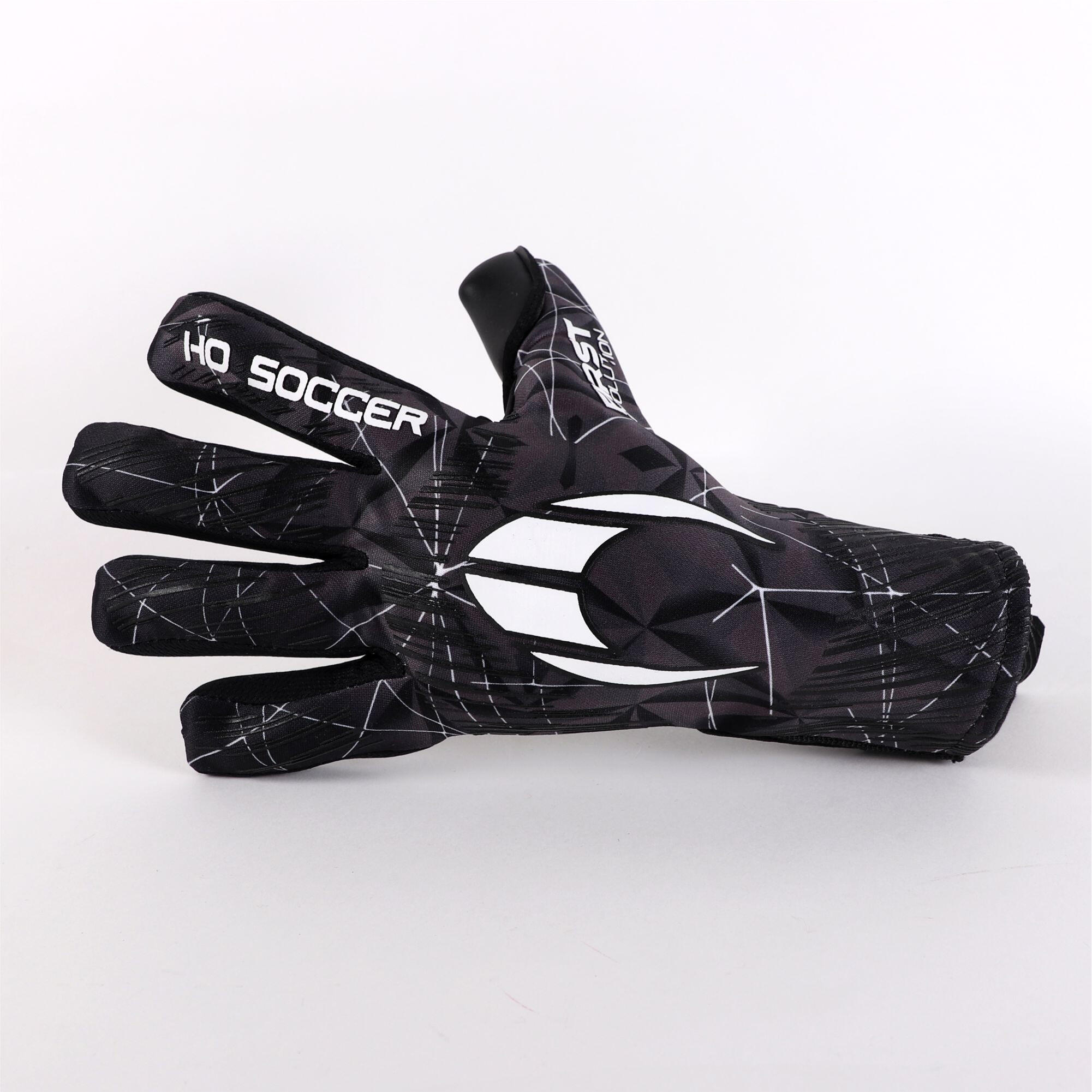 Guanti da portiere Ho Soccer per Bambino First Evolution IV NG Nero 5/7