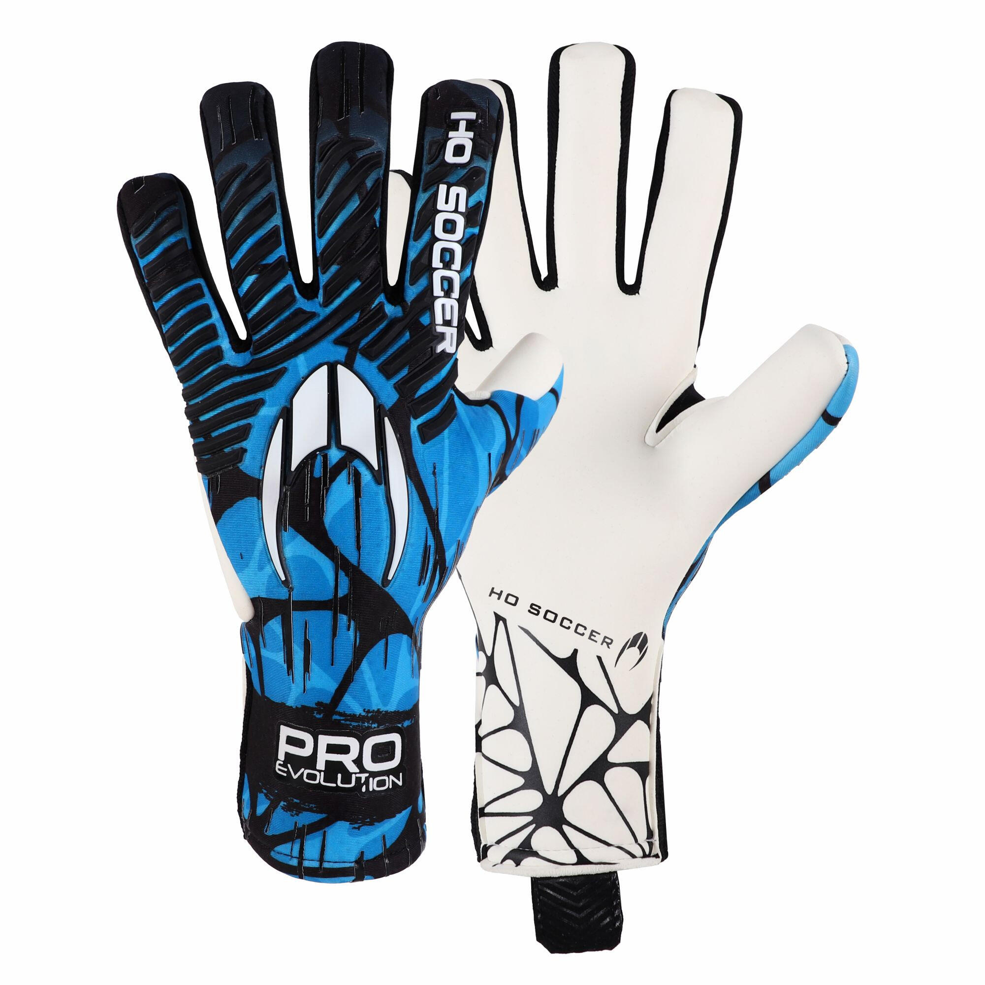 Guanti da portiere Ho Soccer per Adulti Pro Evolution II NG Blu Shadow 1/7