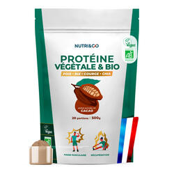 Protéine Vegan Bio - Masse Musculaire - Goût Cacao - 500g