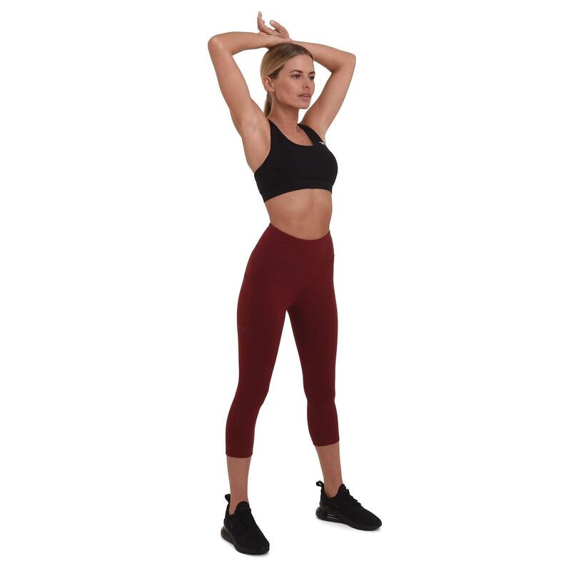 Mesdames Equilibrium Run / Yoga Capri Legging avec sac latéral