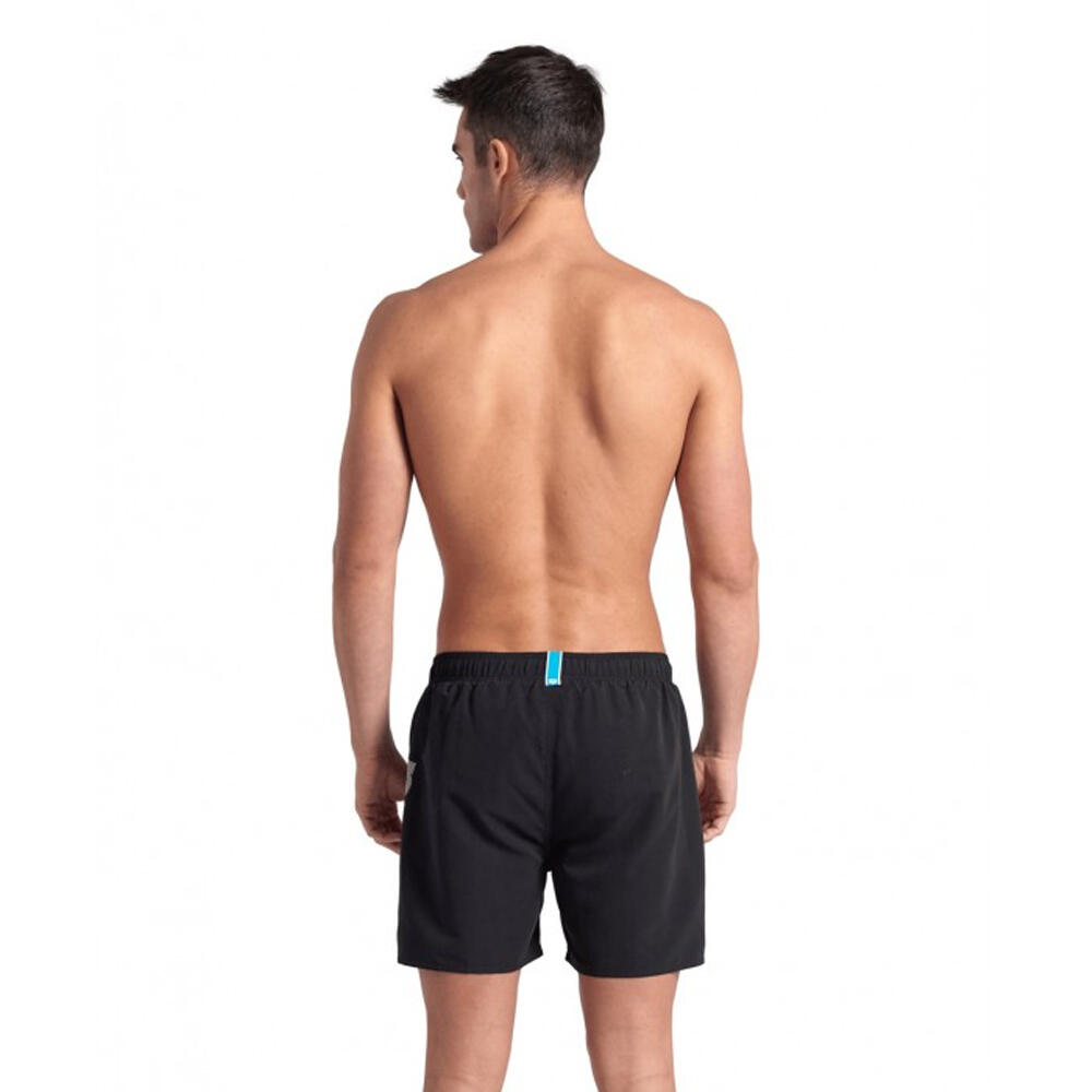 "FunDamental" Badehose für Herren Schwarz/Weiß 2/2