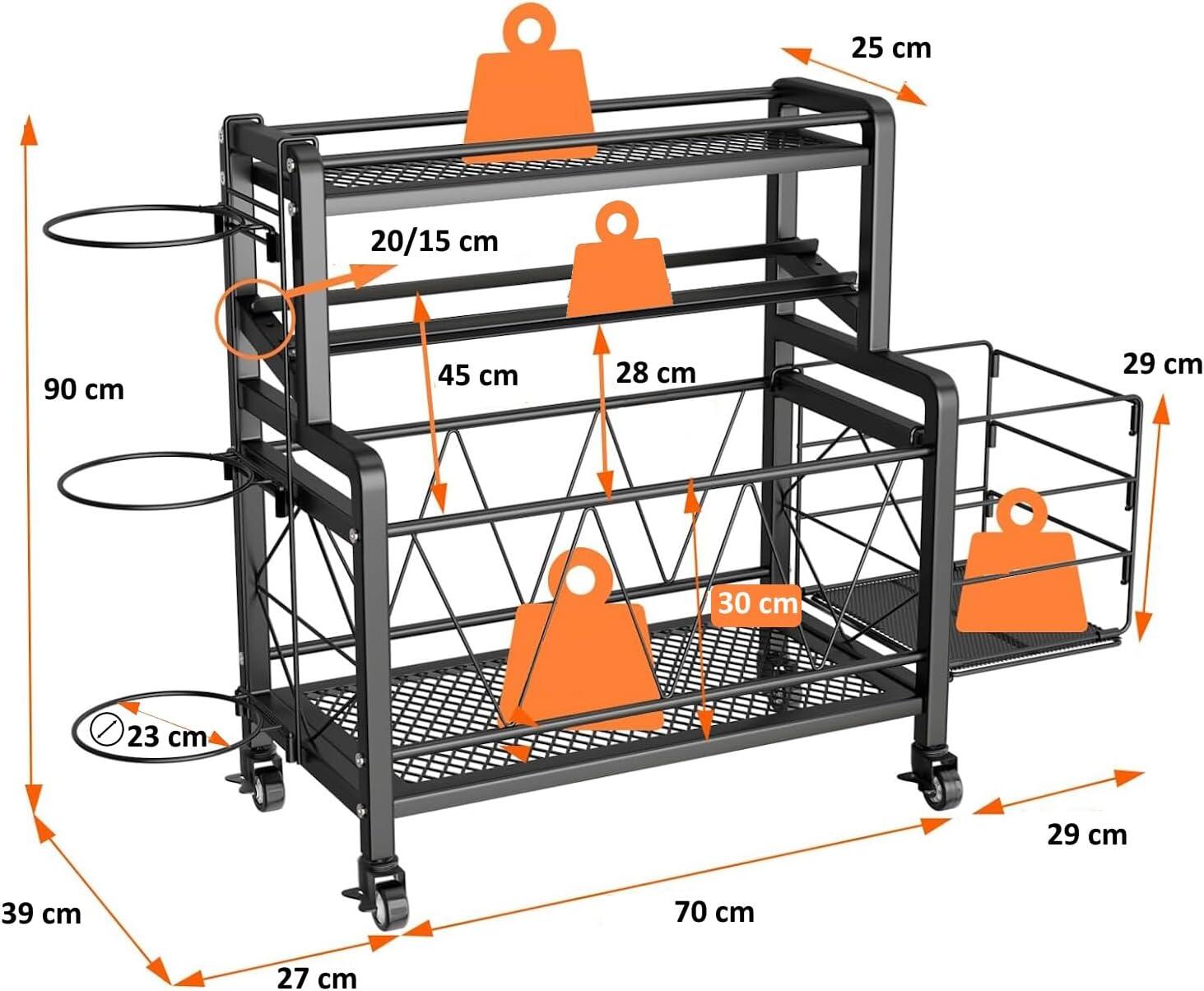 Halterrek op Wielen voor Trainingsapparatuur FF 2/2