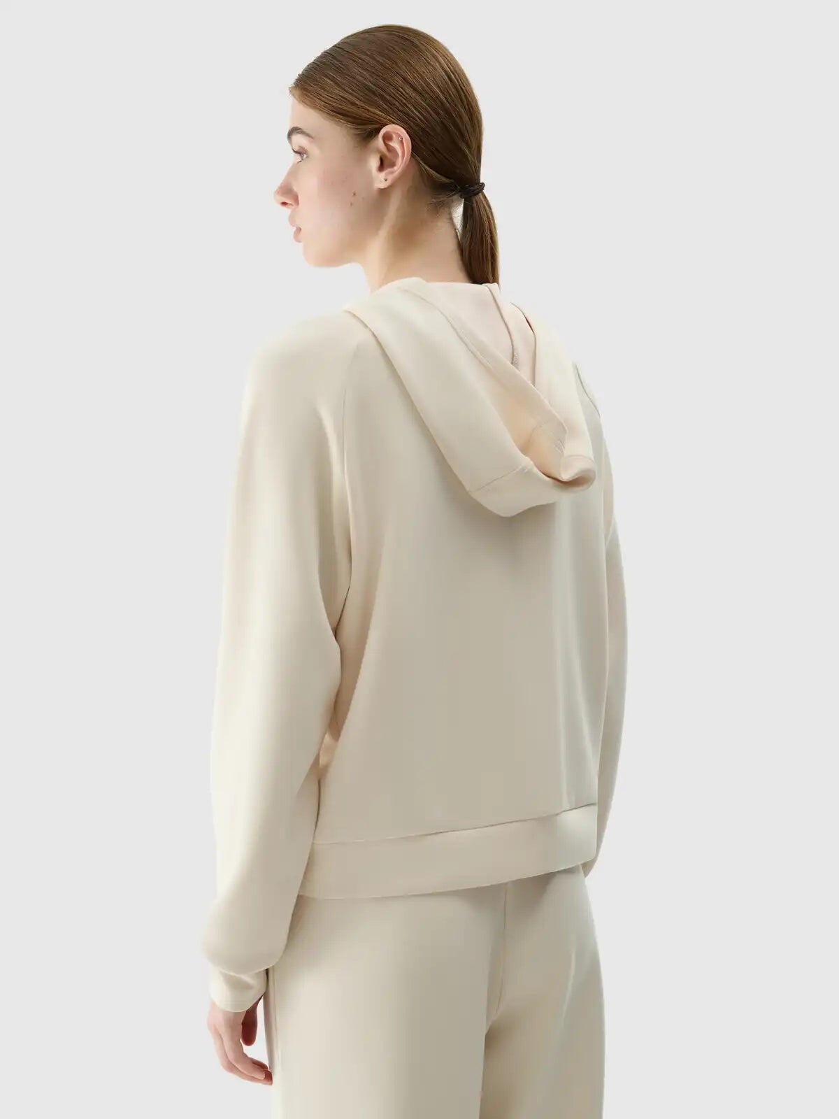 Sweat-shirt zippé pour femme en modal 4/5