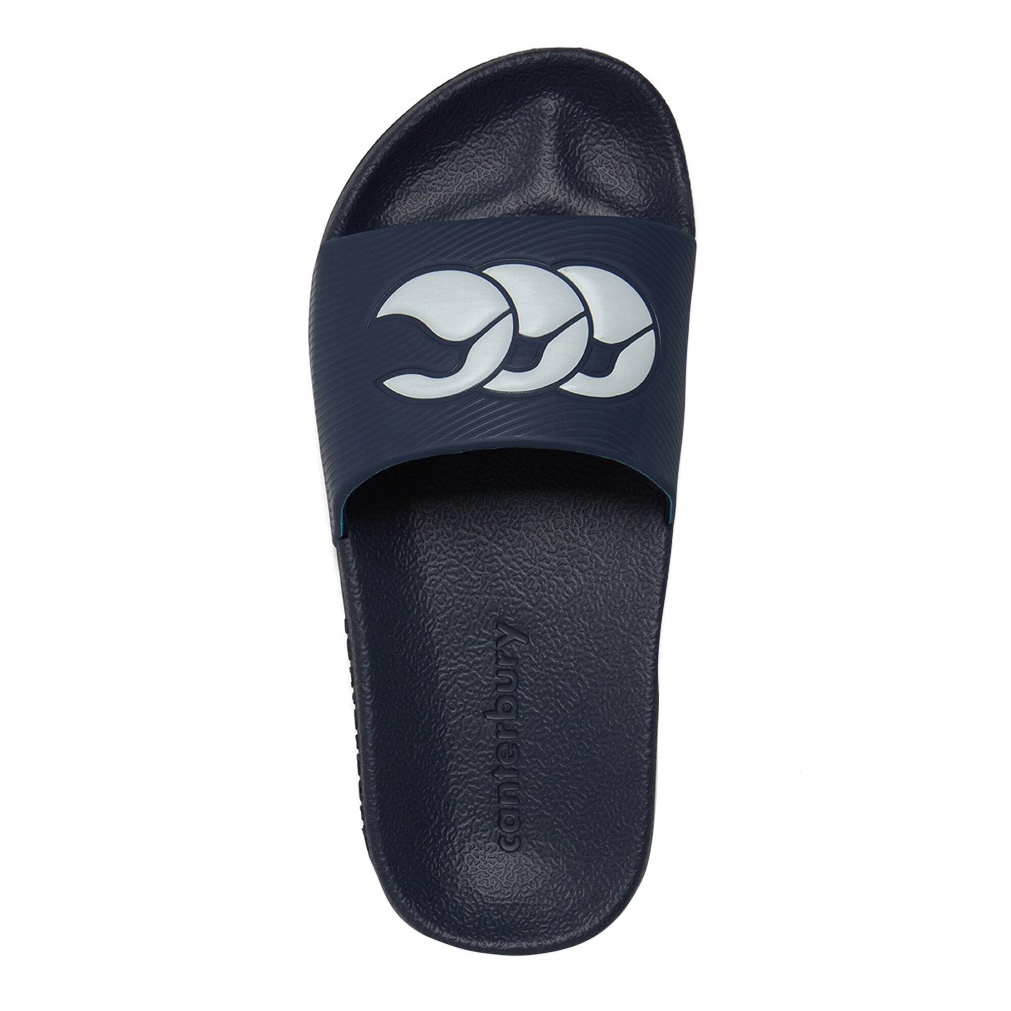 HerrenDamen Unisex Badesandale Damen und Herren Marineblau/Weiß 2/2