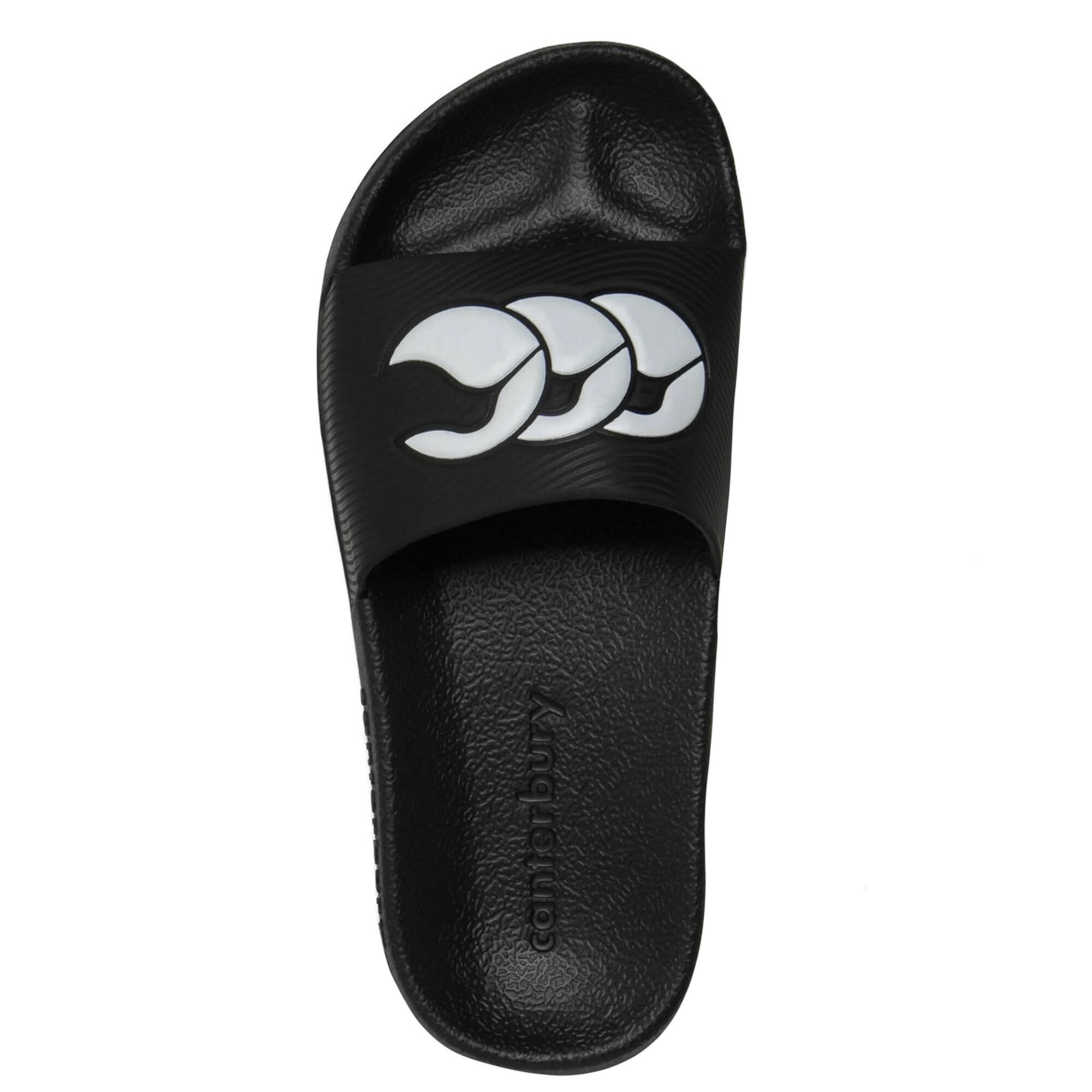 HerrenDamen Unisex Badesandale Damen und Herren Schwarz/Weiß 2/2