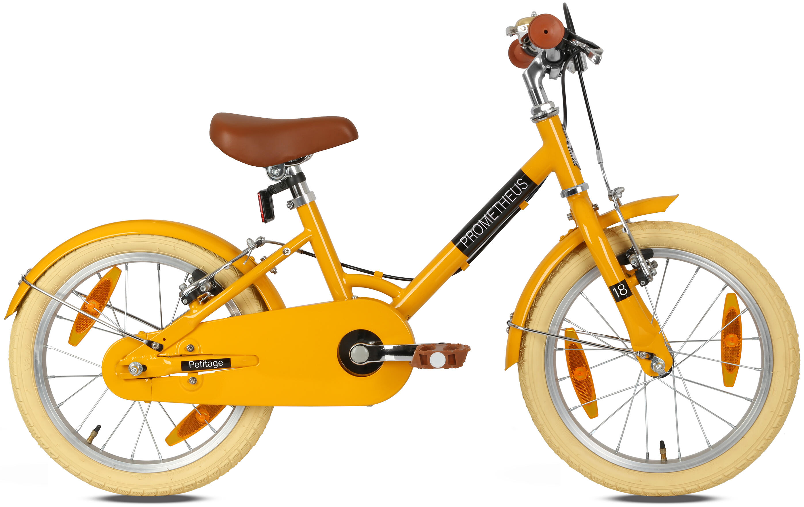 Kinderfahrrad 18 Zoll ab 6 Jahre – Retro/Vintage Look - V-Bremse & Ständer 2/8