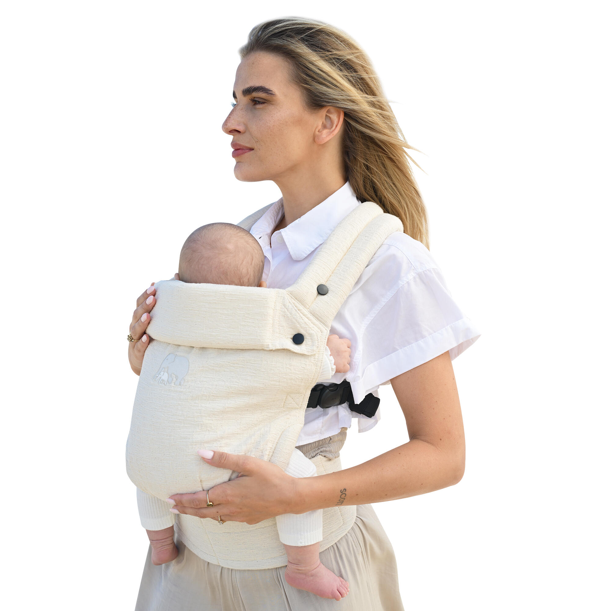 Deryan Amora Baby Carrier - Marsupio porta-bambini - Ergonomico - Crema 6/7