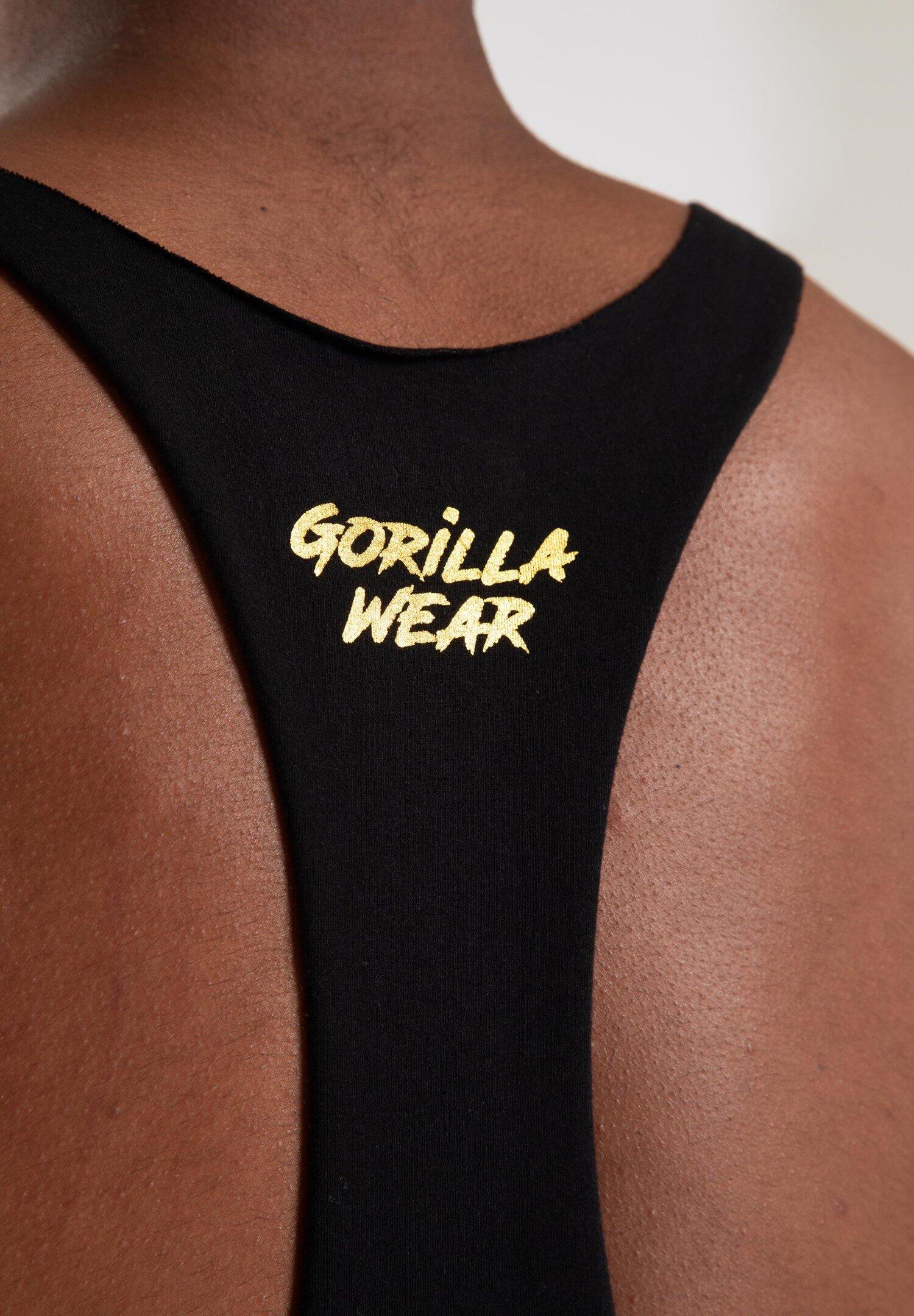 Melrose Stringer-Tanktop - Schwarz/Gold 6/7