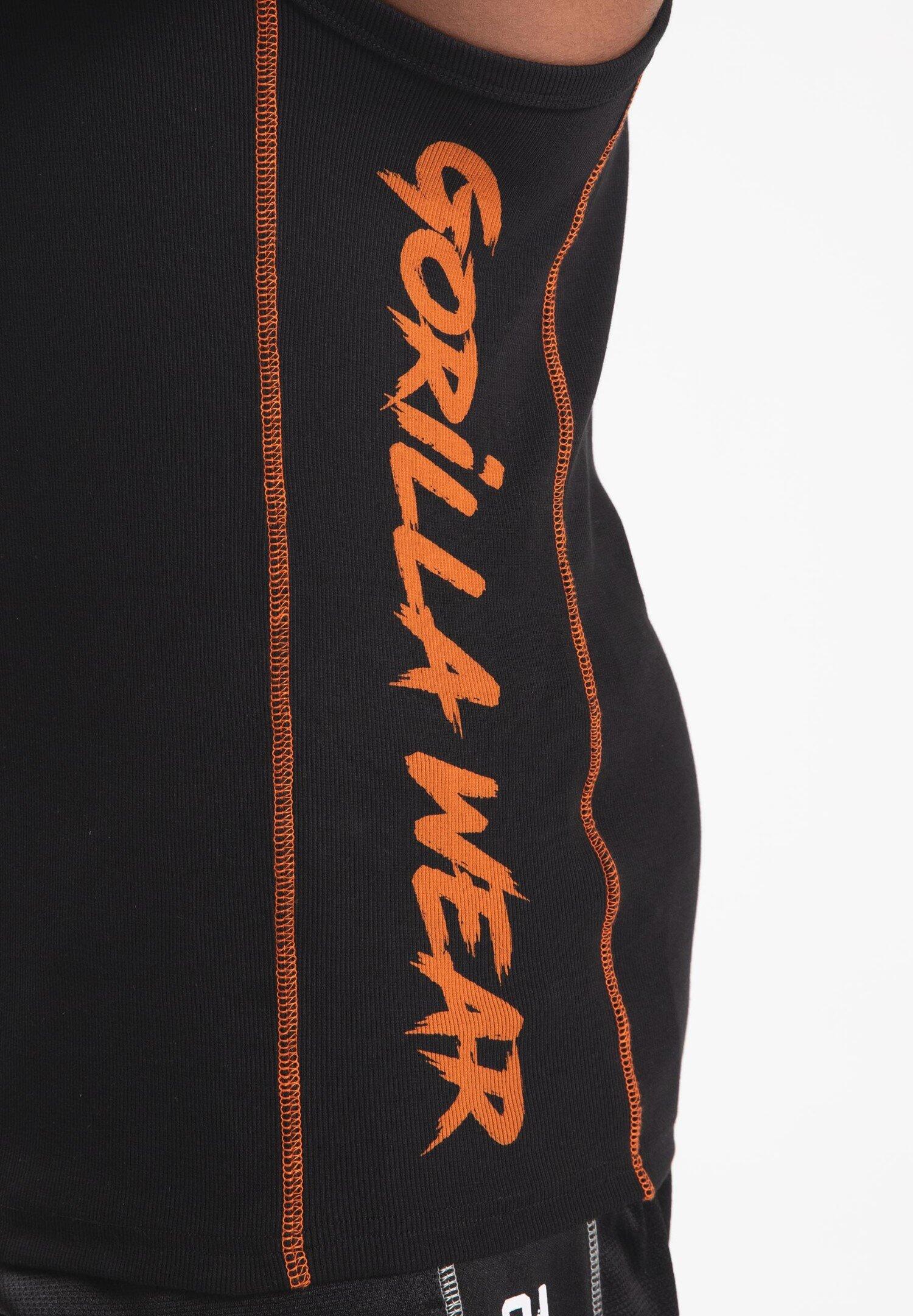 Monterey Camiseta de tirantes - Negro/Naranja 6/7