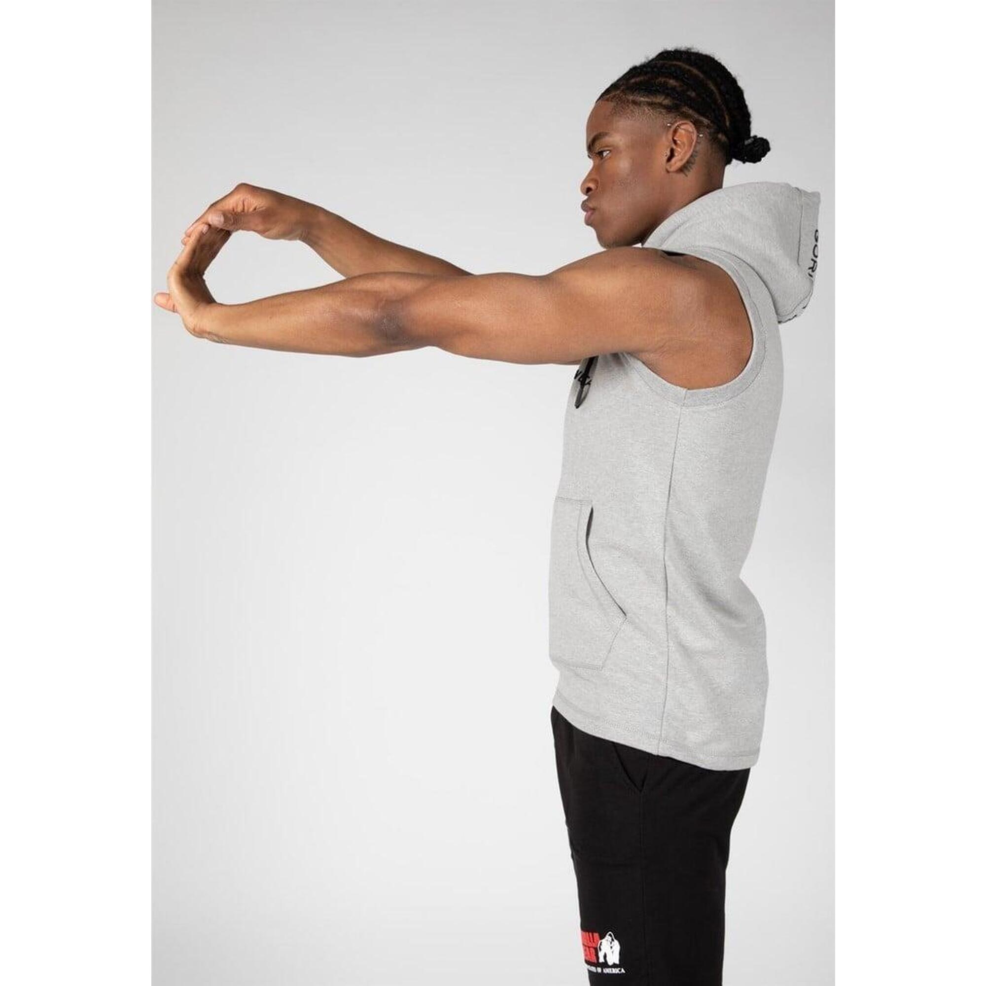 Lincoln Débardeur à capuche sans manches - Grau