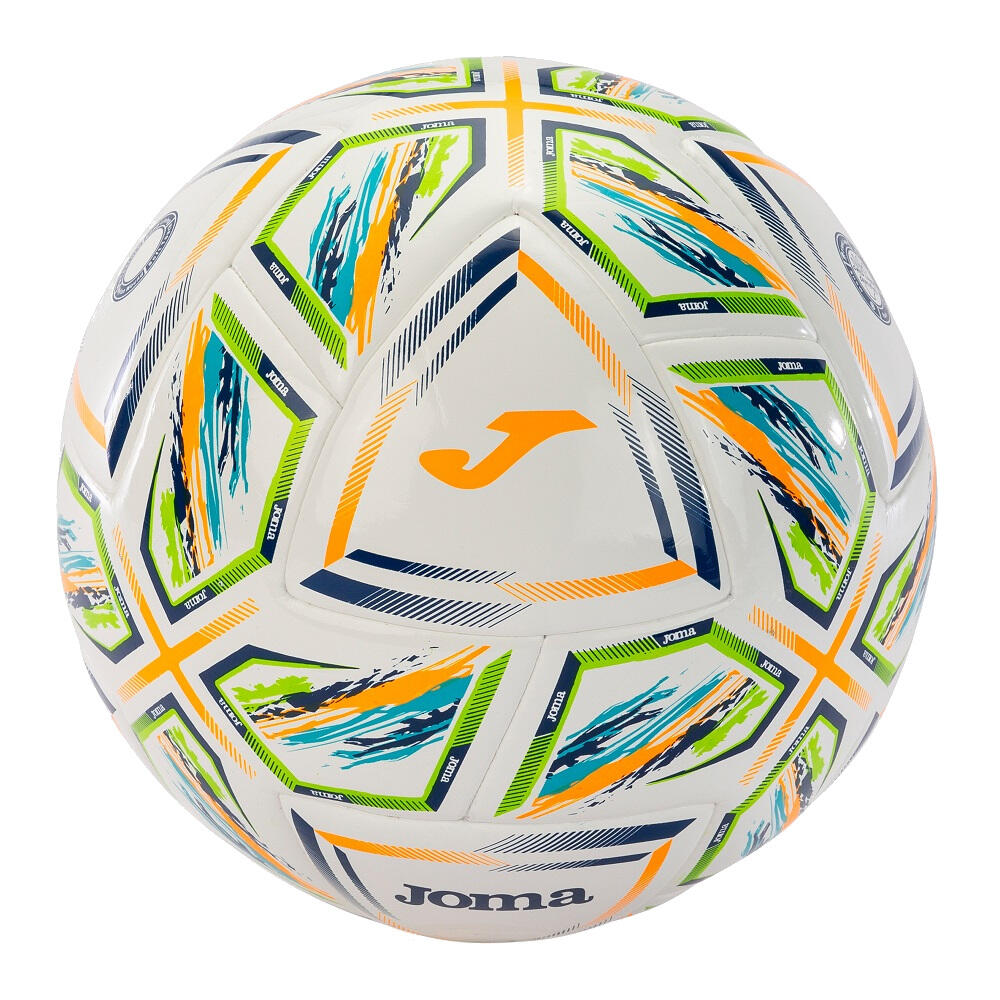 Balón Fútbol Joma Halley II Blanco/Naranja/Azul/Verde T-5 1/2