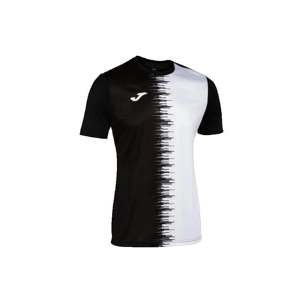 T-shirt manga curta futebol homem joma city ii preto
