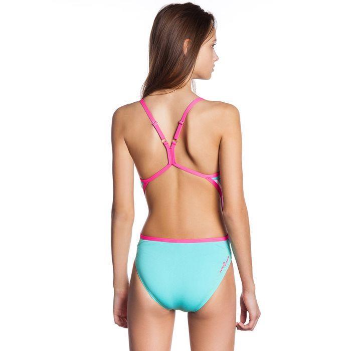 Mad Wave Girl's Roller Badpak - Azuurblauw - Maat 26 2/3