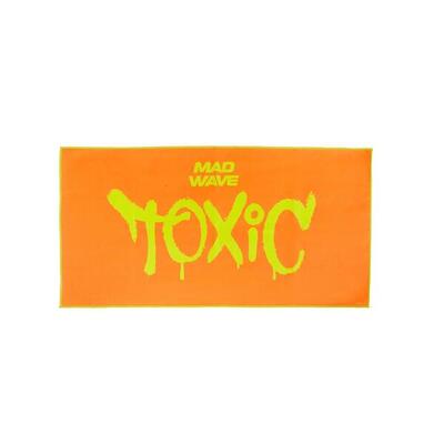 Asciugamano piccolo in microfibra Mad Wave Toxic - arancione