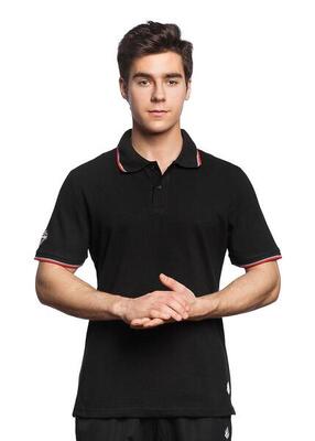 Mad wave heren solid polo - zwart