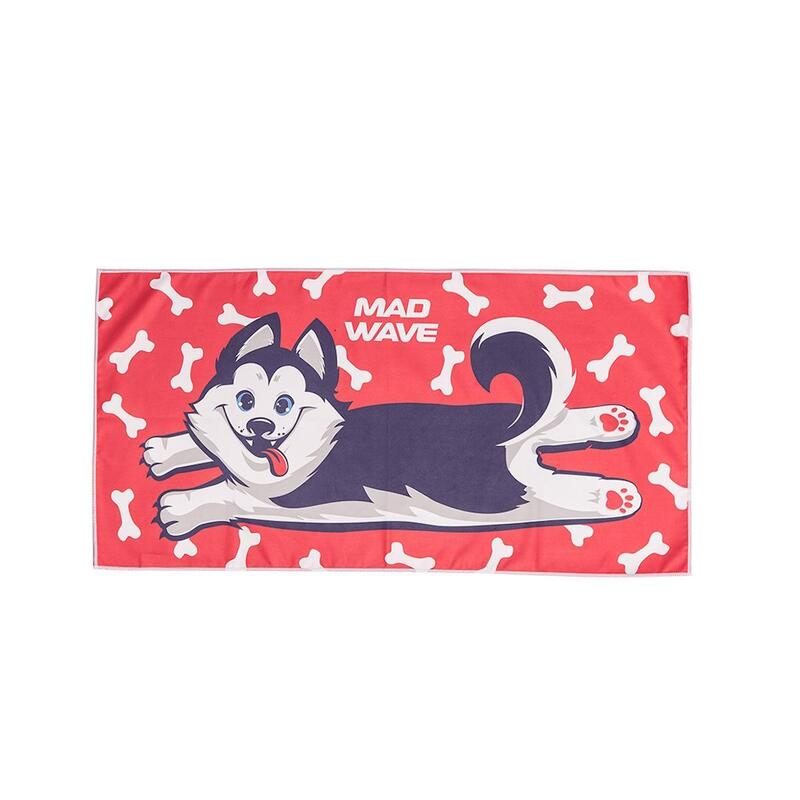 Petite serviette en microfibre Mad Wave Husky - Rouge